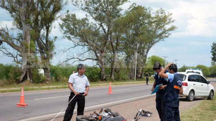 Dos motociclistas con fracturas tras un choque en Ruta 9