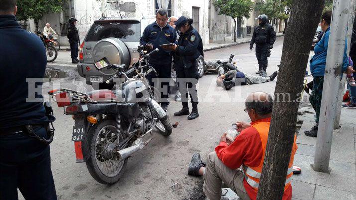 Dos heridos por triple choque en el barrio Centro