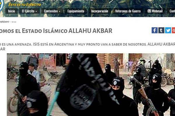 Hackearon el sitio web del Ejeacutercito  y dejaron supuesta amenaza de Isis