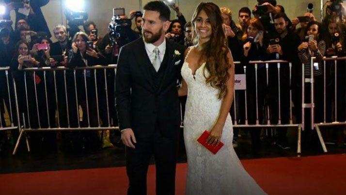 Lionel Messi y Antonela Roccuzzo dieron el sí