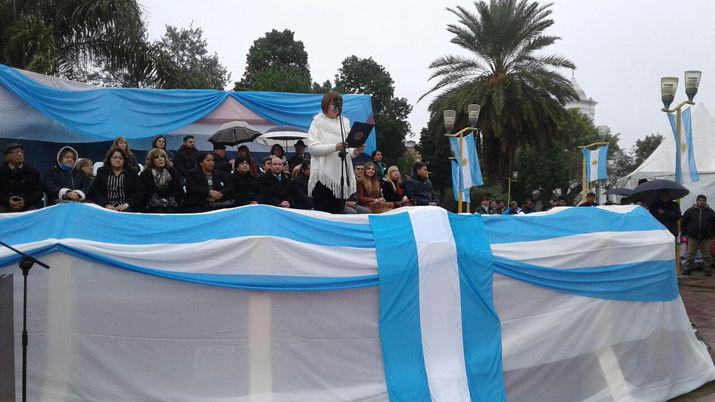 La plaza Belgrano es escenario de un nuevo aniversario de la Independencia