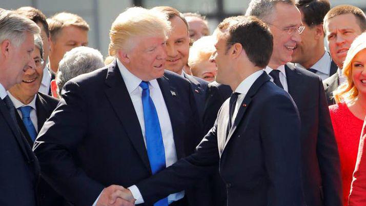 Donald Trump ya estaacute en Pariacutes y se reuniraacute con Emmanuel Macron