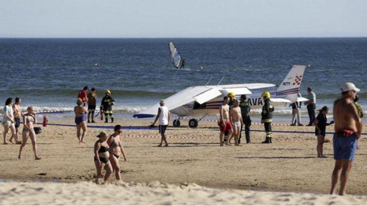 Mató a dos personas cuando aterrizó de emergencia