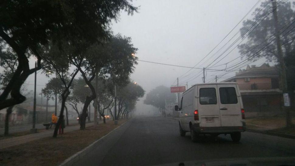 Una espesa neblina se hizo presente esta mantildeana