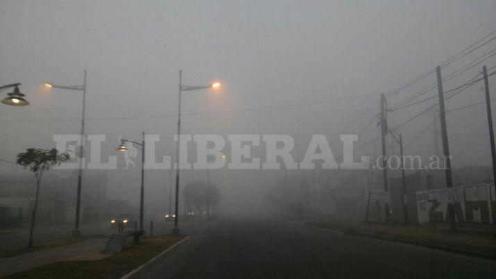 Una espesa neblina se hizo presente esta mantildeana