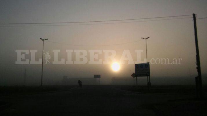 Una espesa neblina se hizo presente esta mantildeana