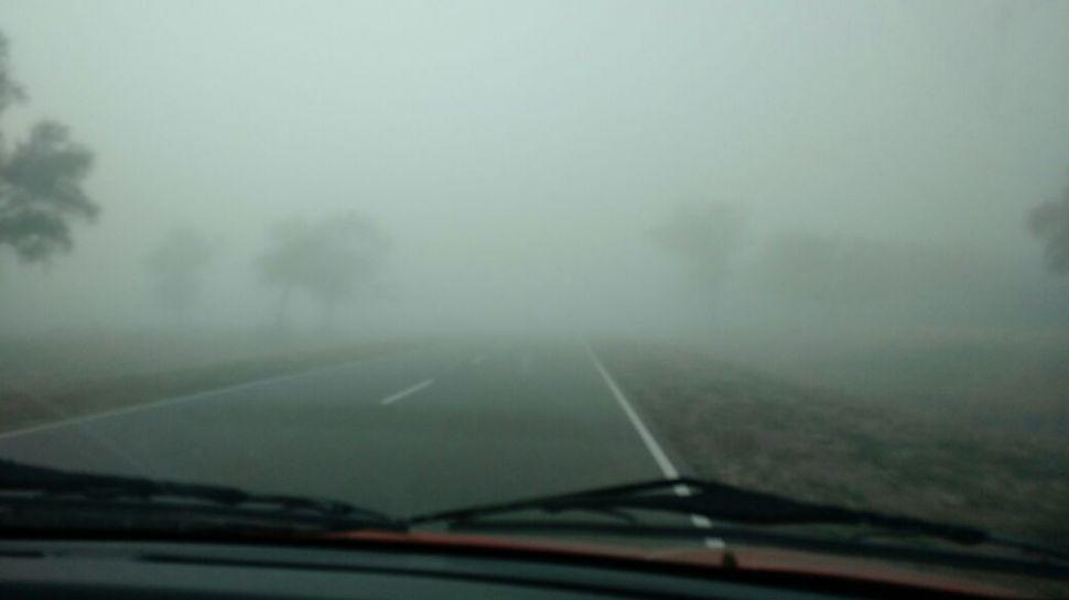 Una espesa neblina se hizo presente esta mantildeana