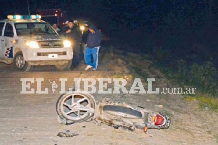 La víctima se conducía en una moto