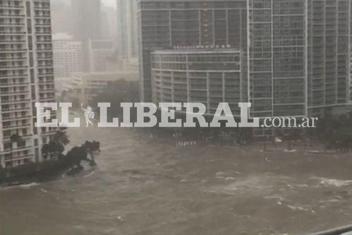 El huracn Irma provocó inundaciones en Miami