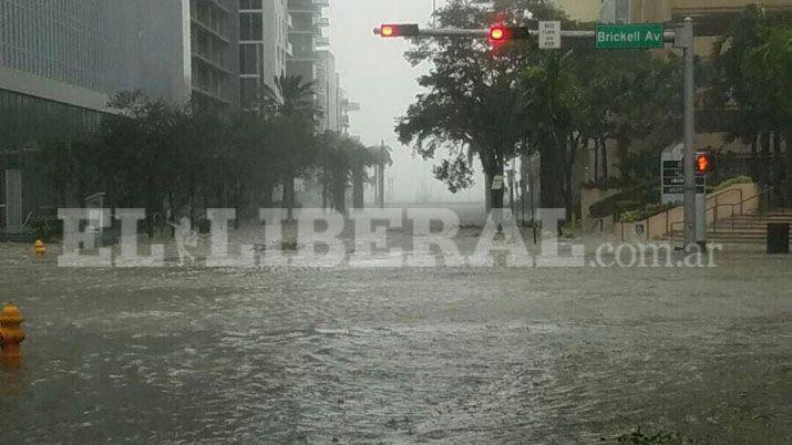 El huracn Irma provocó inundaciones en Miami