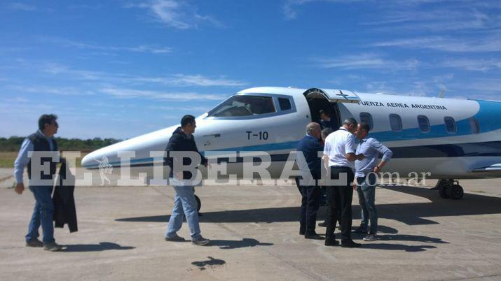 El avión en el que se trasladar Macri