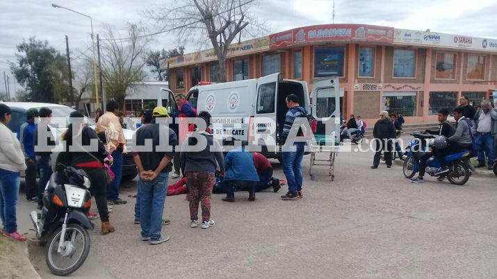 La mujer tuvo que ser trasladada al hospital Zonal de Añatuya