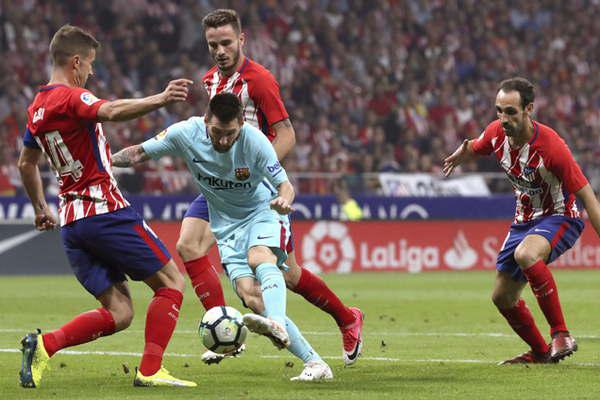 Barcelona rescatoacute un punto ante Atl Madrid  