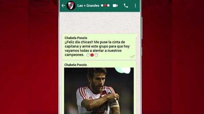 El WhatsApp de las madres de River es furor en las redes sociales