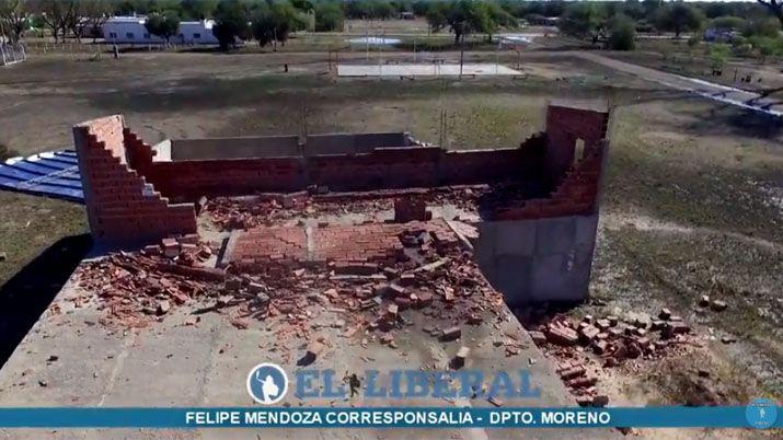 Impactante- asiacute quedoacute Otumpa tras diez minutos de viento y granizo