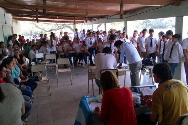 Psicoacutelogos se entrevistaron con las alumnas de Salavina