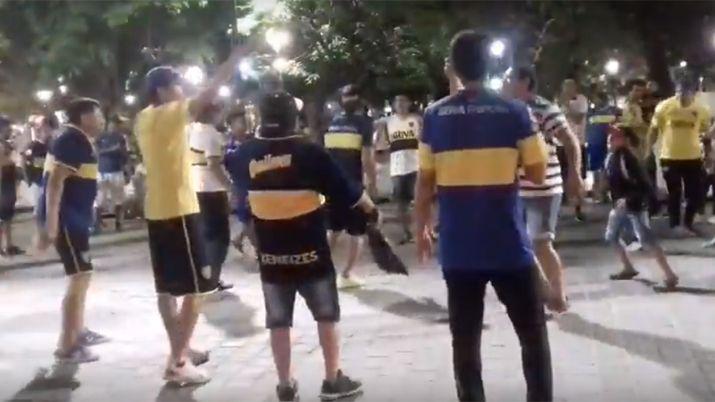VIDEO  Asiacute festejaron los santiaguentildeos el triunfo de Boca