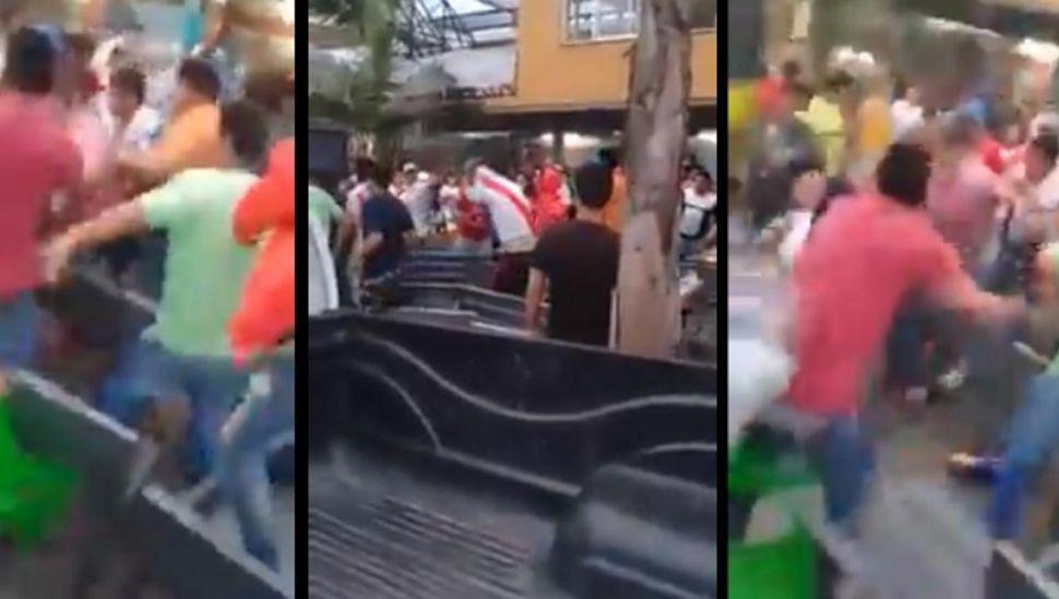 Una violenta pelea entre hinchas en un bar de Tucumaacuten