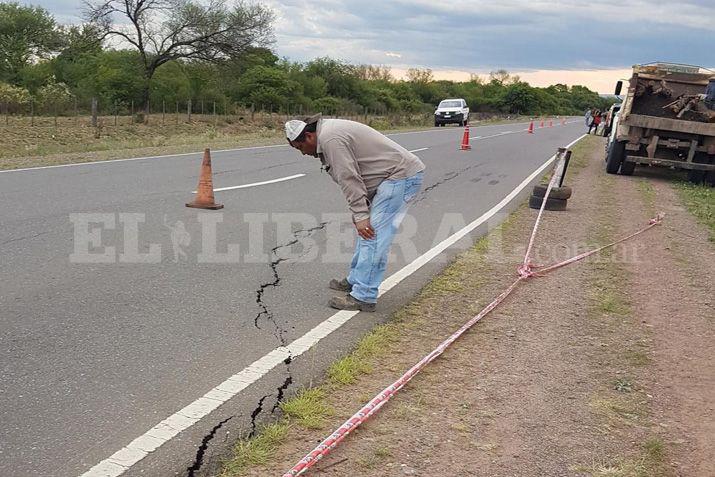 VIDEO  Preocupacioacuten por enorme grieta en la Ruta 6