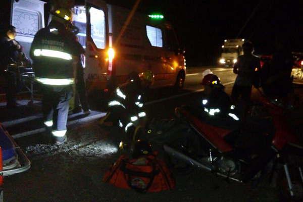 Tres heridos en dos derrapes de motos sobre la ruta 9