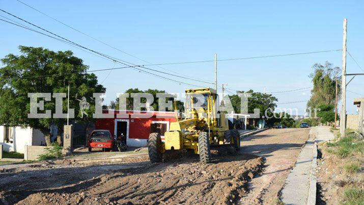 Avances de obras en Barrio El Tala