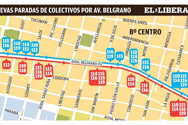 Desde hoy las liacuteneas de transporte vuelven a circular por Avenida Belgrano