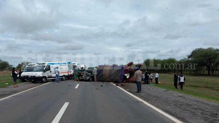 Asiacute quedaron los vehiacuteculos que protagonizaron el accidente fatal de Ruta 9