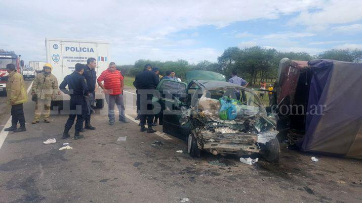 Asiacute quedaron los vehiacuteculos que protagonizaron el accidente fatal de Ruta 9