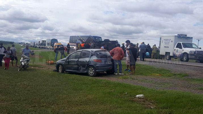 Asiacute quedaron los vehiacuteculos que protagonizaron el accidente fatal de Ruta 9