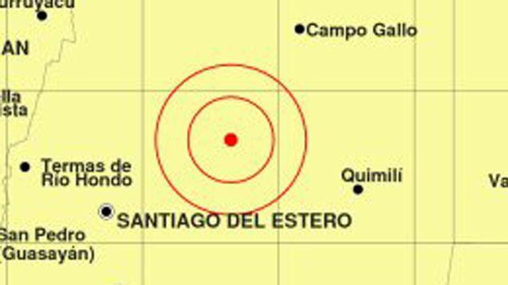 Se registró un sismo en Santiago del Estero