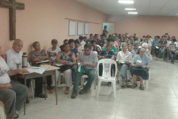 La Asamblea Pastoral reuacutene a todo el interior diocesano en Antildeatuya