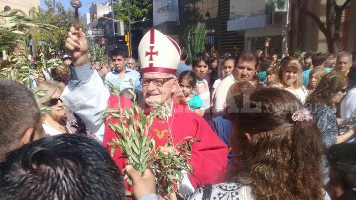 El Obispo de Santiago hizo la tradicional bendicioacuten de ramos