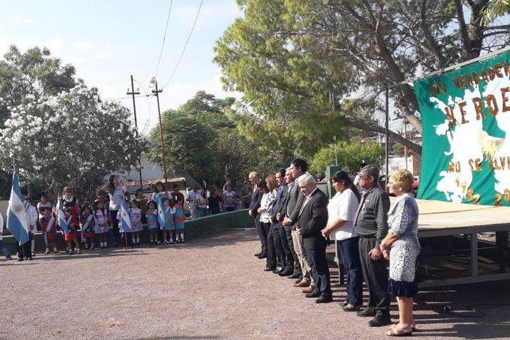 El acto por el Día del Veterano y de los Caídos en la Guerra de Malvinas fue presidido por el intendente José Toto Herrera