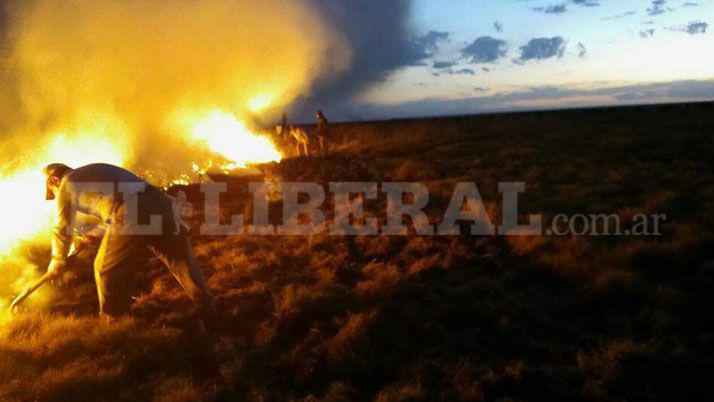 Campos del Sur santiagueño en llamas