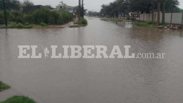 Las calles quedaron anegadas