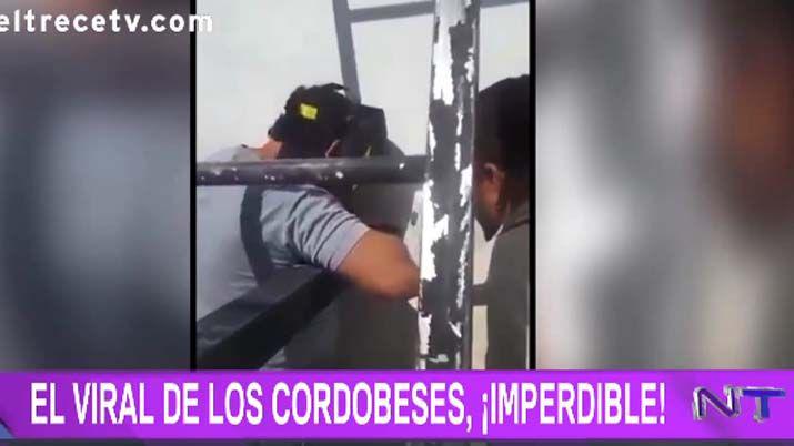 El video viral de dos albantildeiles y un grosero error en plena obra