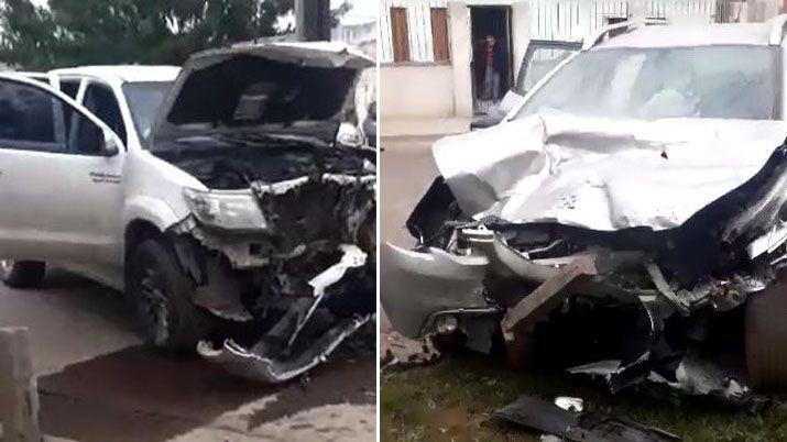 El parte policial del accidente en La Banda