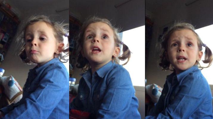 VIDEO  Una nena retoacute a su papaacute por insultar a Caballero