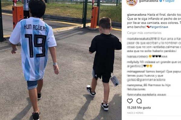 El guintildeo coacutemplice que realizoacute Gianinna Maradona a su iquestex por Instagram 