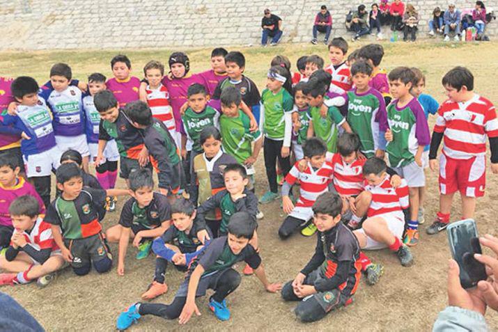 Encuentro de rugby infantil de desarrollo