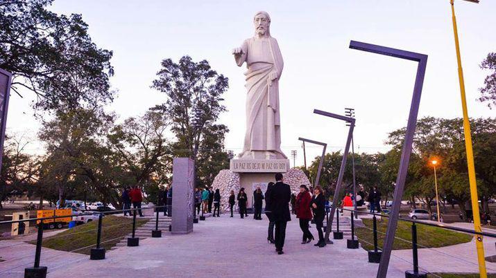 Zamora y Fuentes inauguraron la refaccioacuten del Cristo Redentor