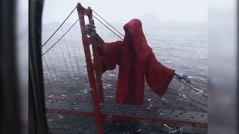 Viral- La espeluznante figura que vigila el Golden Gate de San Francisco