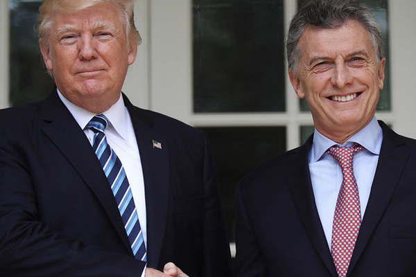 Trump reiteroacute apoyo a Macri ante el FMI