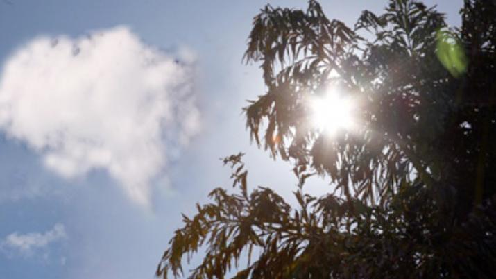 Tras una intensa lluvia salioacute el sol en Santiago