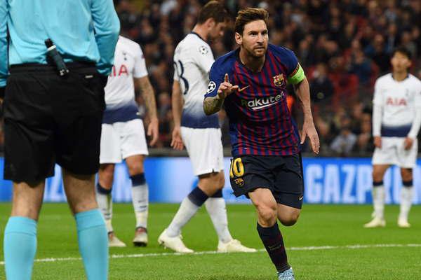 Messi conquistoacute una vez maacutes Wembley 