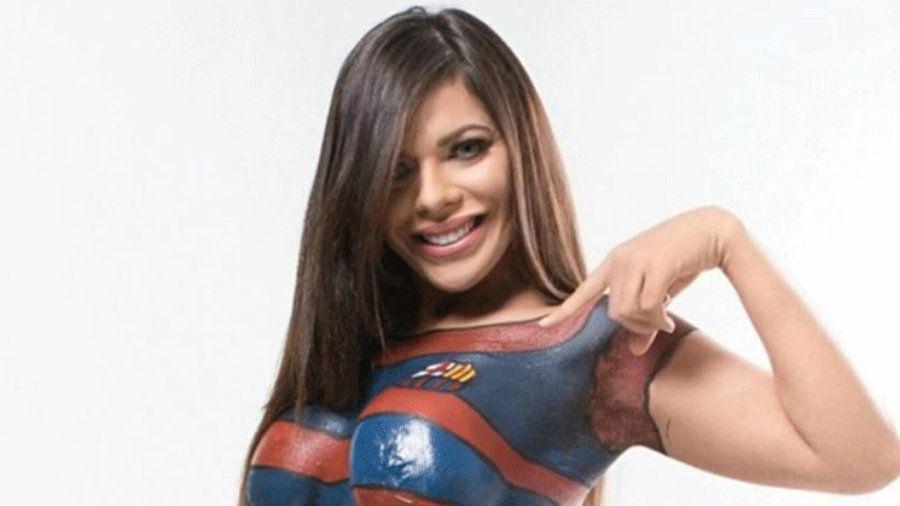 La infartante Miss Bumbum y la foto suacuteper hot que le dedicoacute a Messi