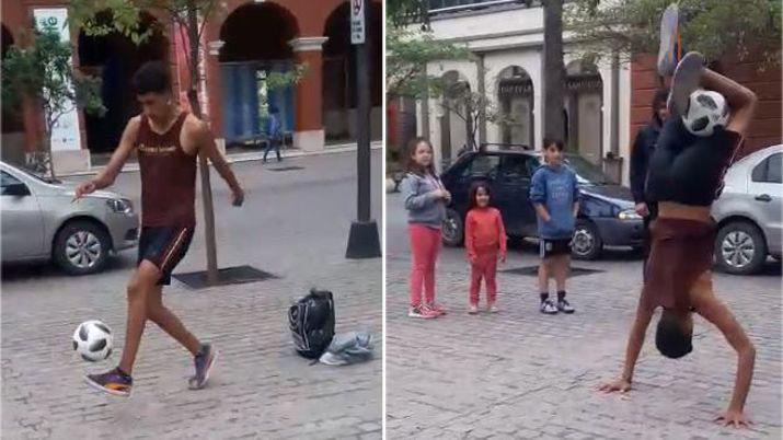 VIDEO  Crack de los jueguitos enloquece a todos en la Plaza Libertad