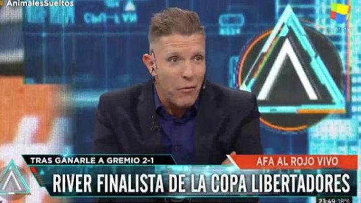 La reaccioacuten de Fantino al enterarse de la clasificacioacuten de River