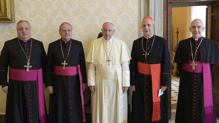 Las mximas autoridades de la Iglesia argentina con el Papa Francisco en el Vaticano