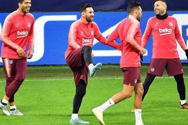 Barcelona visita al Inter con Messi en la delegacioacuten 